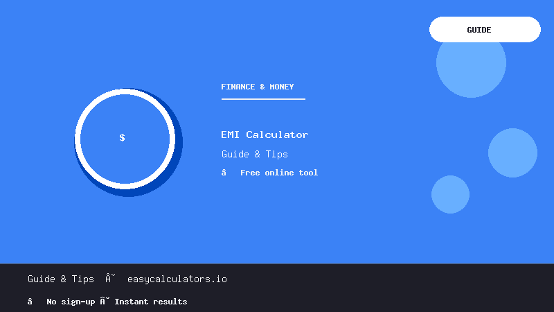 How to Calculate EMI for a Home Loan (And Why Your Bank’s Number Isn’t the Only One That Matters)